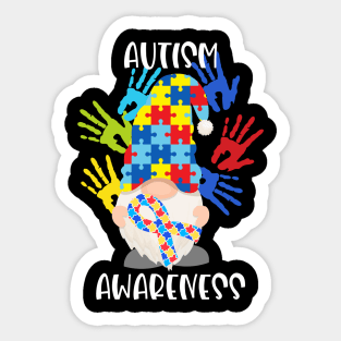 Gnome Puzzle Autism Awereness Sticker